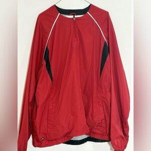 Holloway Golf Baseball 1/4 Zip Warmup Mens Size XL  Pockets Preppy Athletic